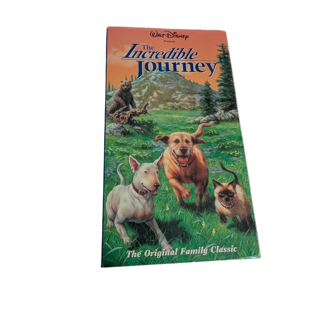 Walt Disney The Incredible Journey VHS Original Family Classic 1963 Movie